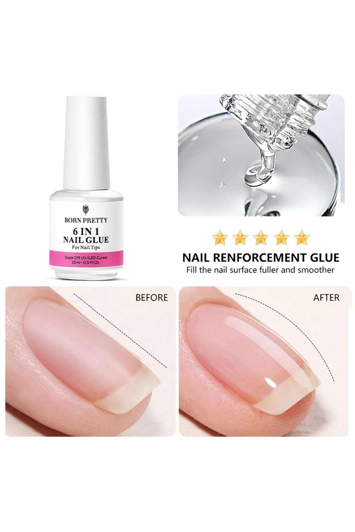 Born Pretty 6 In 1 Nail Glue Jel 55391