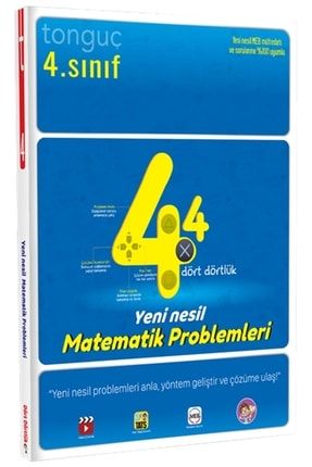 Tonguç 4. Sınıf Dört Dörtlük Yeni Nesil Matematik Problemleri Soru Bankası 9786254221002