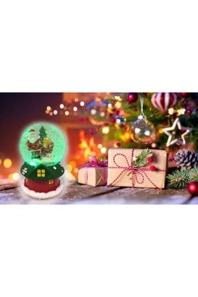 Noel Baba Yılbaşı Çam Ağaç Hediyesi Kar Küresi Büyük Boy Kar Motorlu Müzikli Ve Led Işıklı Pilli NEOLBABAKR