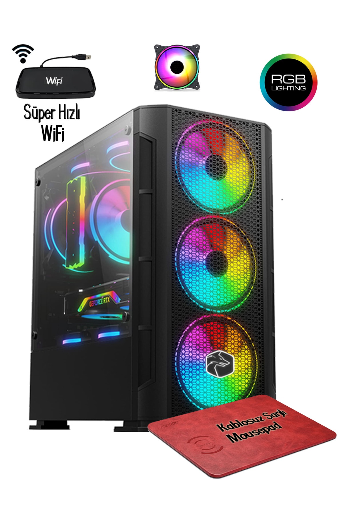 Zeiron Acx50 Ryzen 5 5500 32gb 512gb M.2 Ssd+3tb Gtx1050ti Oyuncu