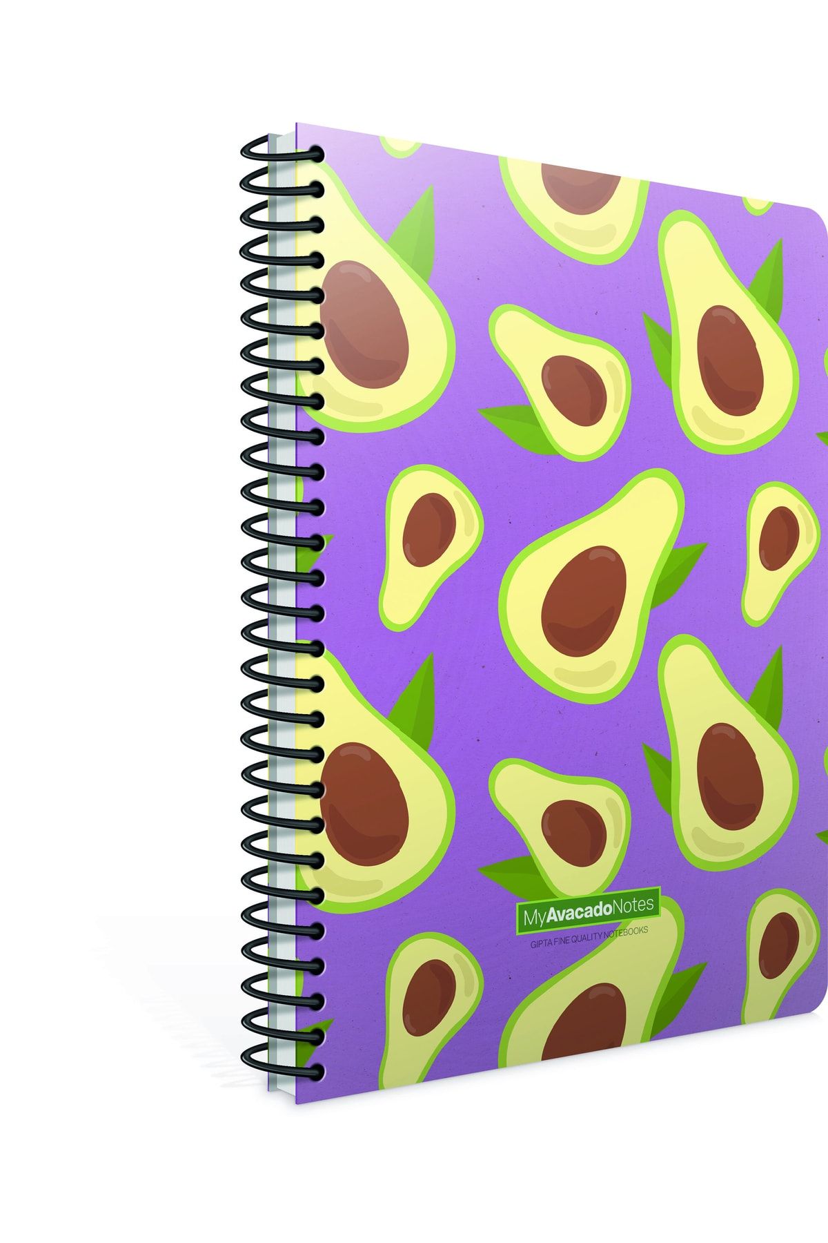 Gıpta-Avocado Notes Spiral Cardboard Cover Notepad A6 (small Size) 80 Sheets Lined (Pack of 36) 5997 3