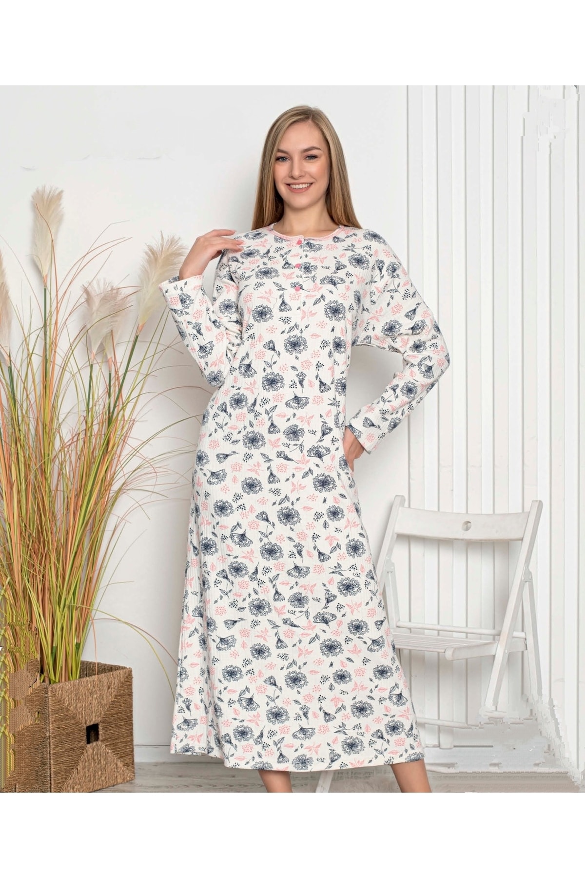 Flamingo Shop Gecelik Pijama Ev Home Elbise Kıyafet Rahat