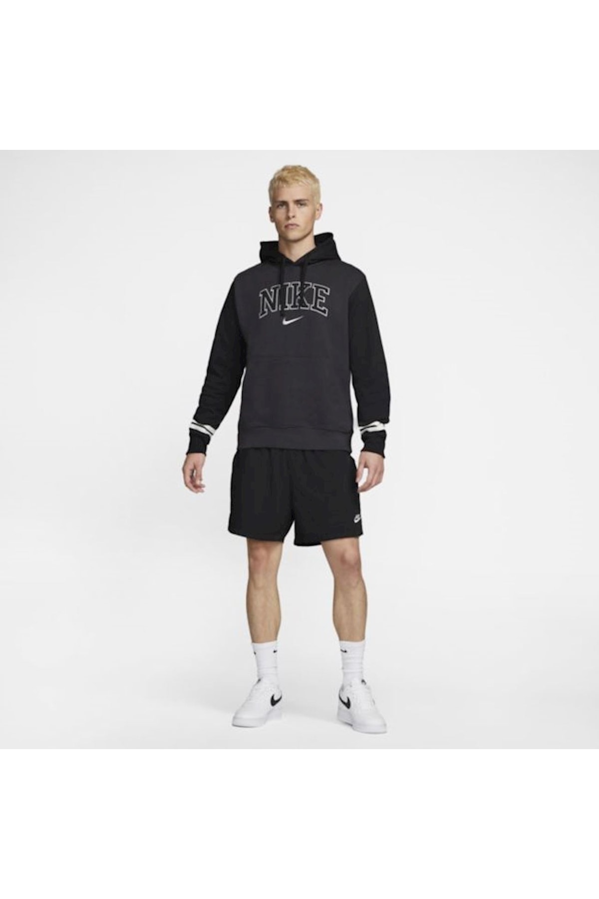 سویشرت اسپرت نایکی مردانه  مشکی  رترو     بیسیک اسپرت | Nike DX5679 045 - تصویر 4