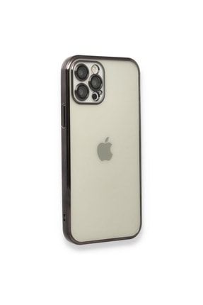 Apple Iphone 12 Pro Max Ile Uyumlu Kılıf Kamera Korumalı Krep Lazer Silikon Siyah SKU: 381650