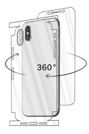 Apple Iphone Xs Max 6.5 Uyumlu Ön Arka Zum Body 360° Kaplayan Şeffaf Ekran Koruyucu Jelatin SKU: 221020