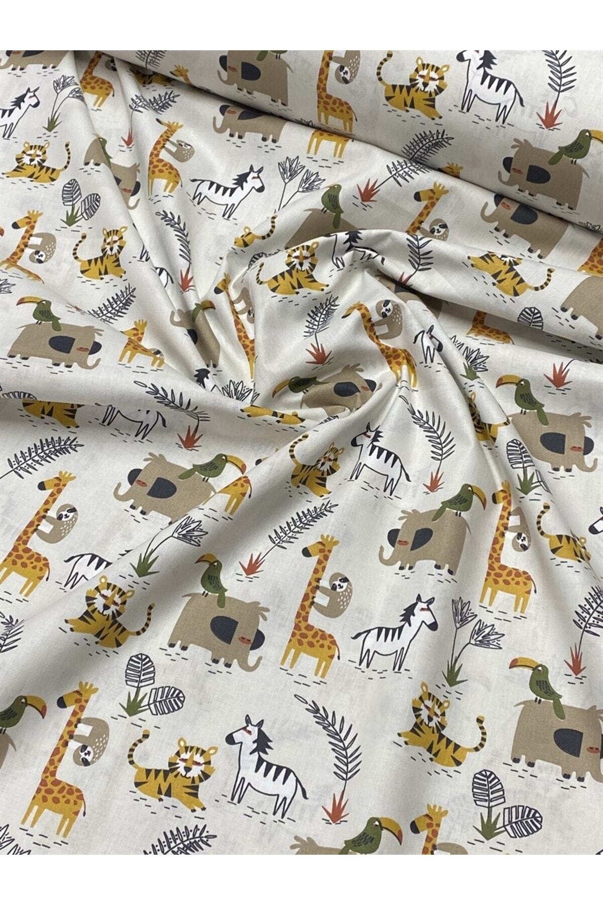EDA HOME TEKSTİL Desenli %100 Pamuk Akfil Kumaş (bebek) Eni:150cm (100x150 Cm) V32 fotoğrafı 2 (önizleme)