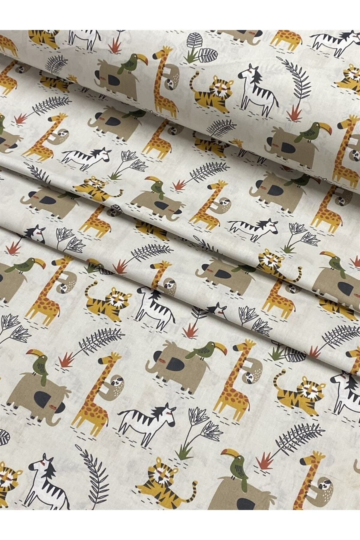 EDA HOME TEKSTİL Desenli %100 Pamuk Akfil Kumaş (bebek) Eni:150cm (100x150 Cm) V32 fotoğrafı 3 (önizleme)