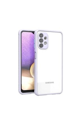 Samsung Galaxy A32 4g Kılıf Kamera Korumalı Lüks Kaff Silikon Mor + Nano Ekran Koruyucu SKU: 381212