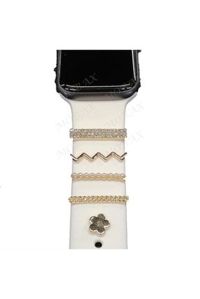 Apple Samsung Oppo Huawei Haylou Watch Kordon Süsü Aksesuarı Charm Seti Taşlı Uzun Taşlı SKU: 357773
