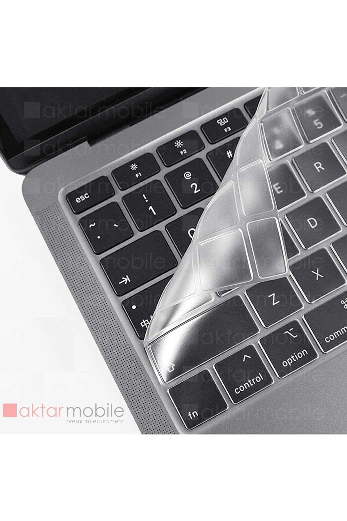 Macbook Air 13 2020 A2179 Uyumlu Şeffaf Klavye Koruyucu Türkçe Q Silikon Ped Trasparan 3