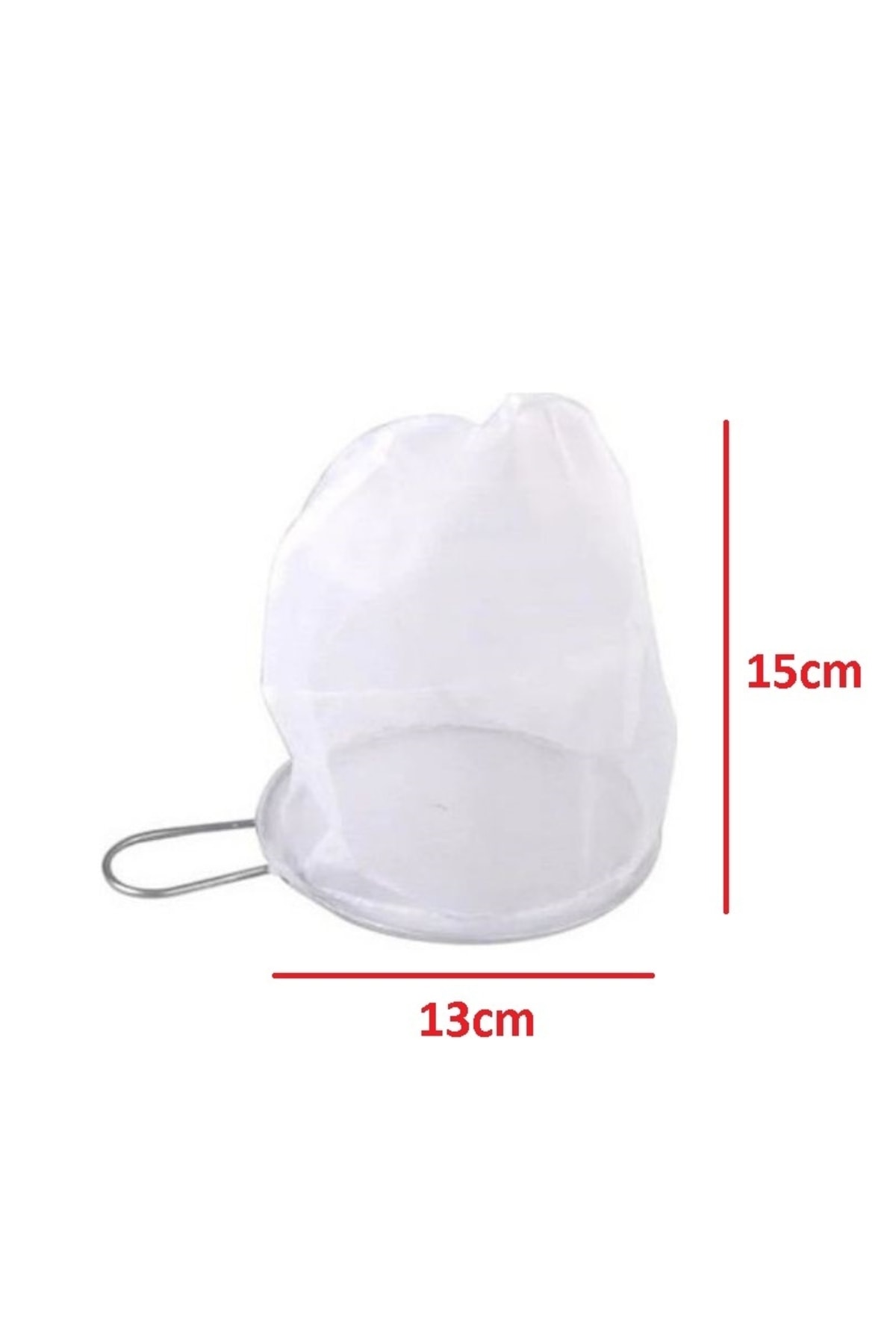 Torba Demlik Süzgeci Süt Süzgeci Yeniden Kullanılabilir Çay Kahve Süzgeci 13cm 5 Adet 6 Nolu