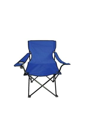 Çantalı Katlanabilir Kamp Koltuğu Tekli Mavi Rejisör Sandalye 18610-1M