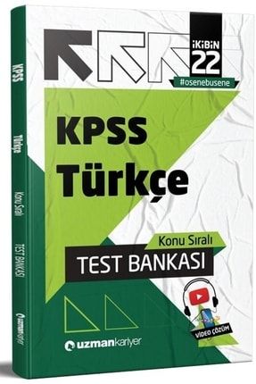 Uzman Kariyer 2022 Kpss Türkçe Test Bankası Yaprak Test 9786257730525