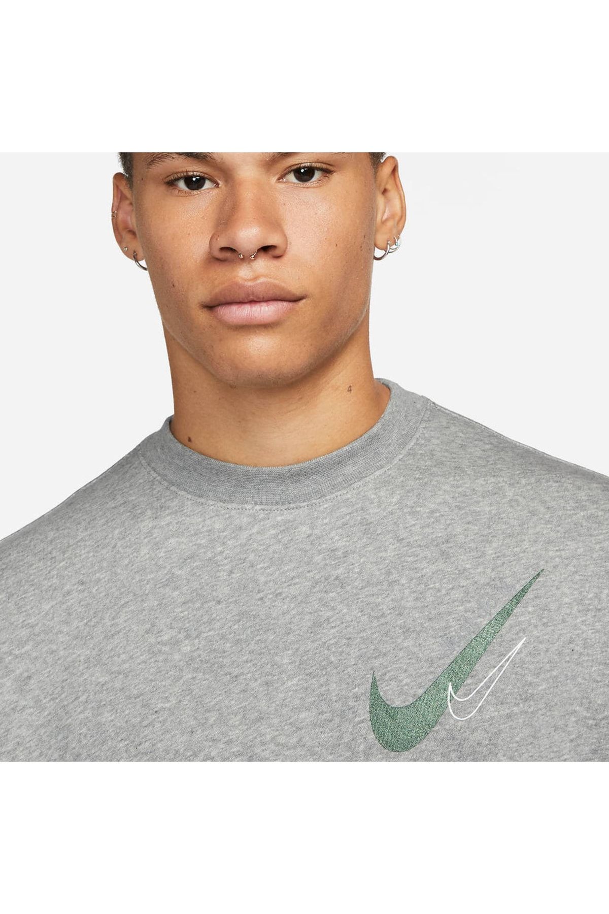 Nike-Double Swoosh Fleece Sports Sweatshirt - Dr9272-063 3