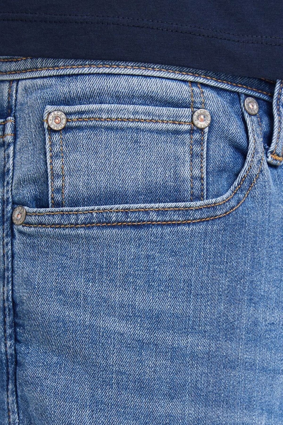 شلوار جین مردانه راسته فاق نرمال | جک اند جونز Jack & Jones 1214891515876 - تصویر 7