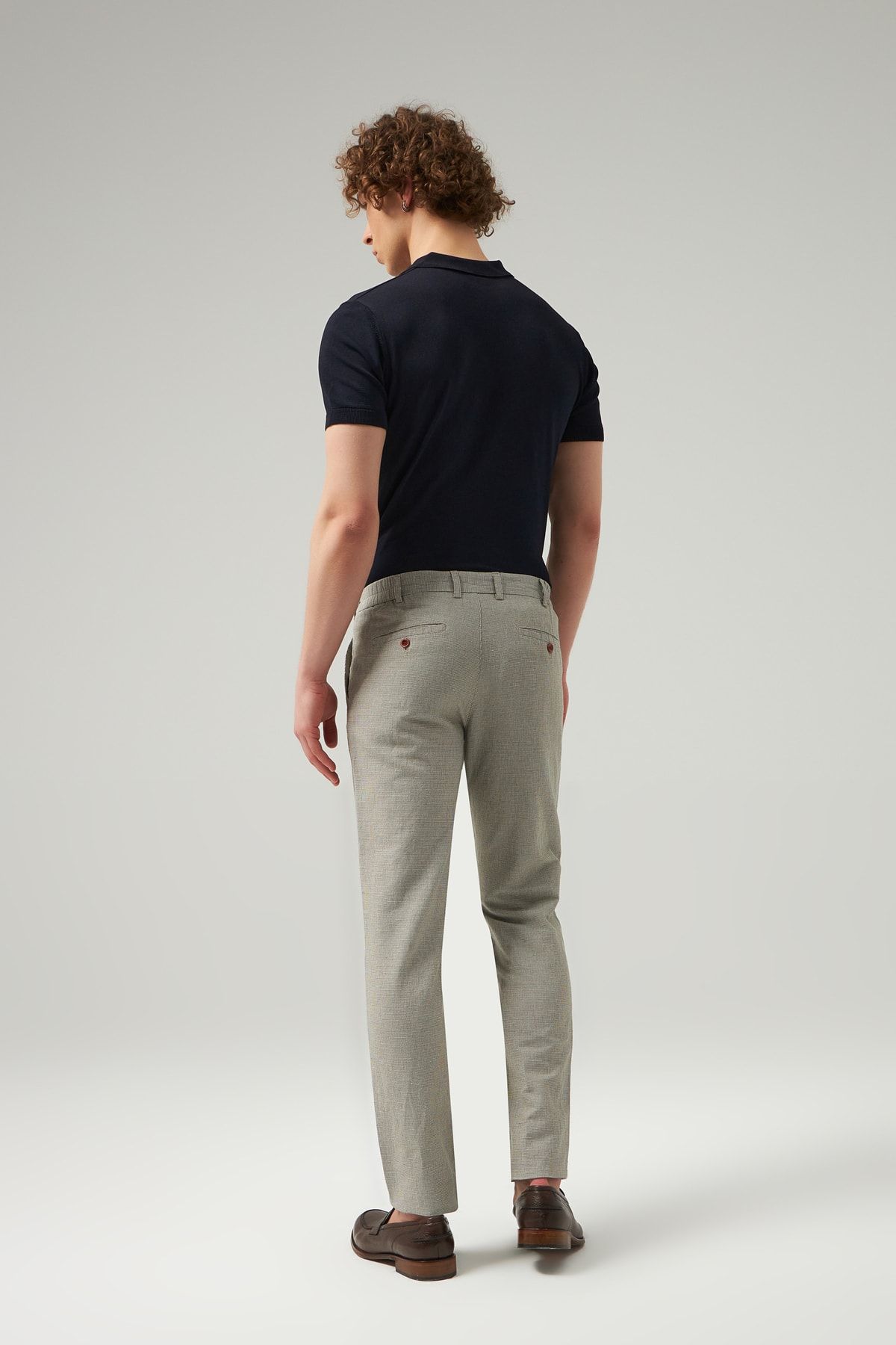 Twn Slim Fit Haki Armürlü Jogger Chino Pantolon AN7671