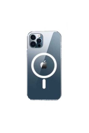 Apple Iphone 13 Pro Max Ile Uyumlu Mag-safe Coss Wireless Destekli Hibrit Silikon Şeffaf SKU: 232836