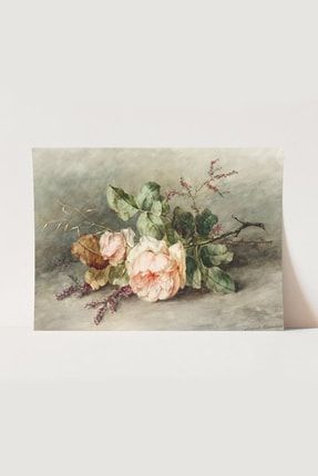 Vintage Çiçek Poster, Galeri Duvarı, Sanatsal Baskı, Tablo AA4TEO
