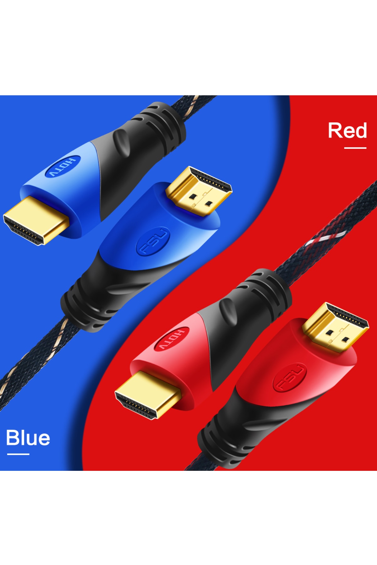 5 Mt Örgülü Hdmı Kablo 1080p Hdmı Uyumlu Hdmı Dijital Kablo Tv Bilgisayar Yüksek Hızlı Hd Kablo