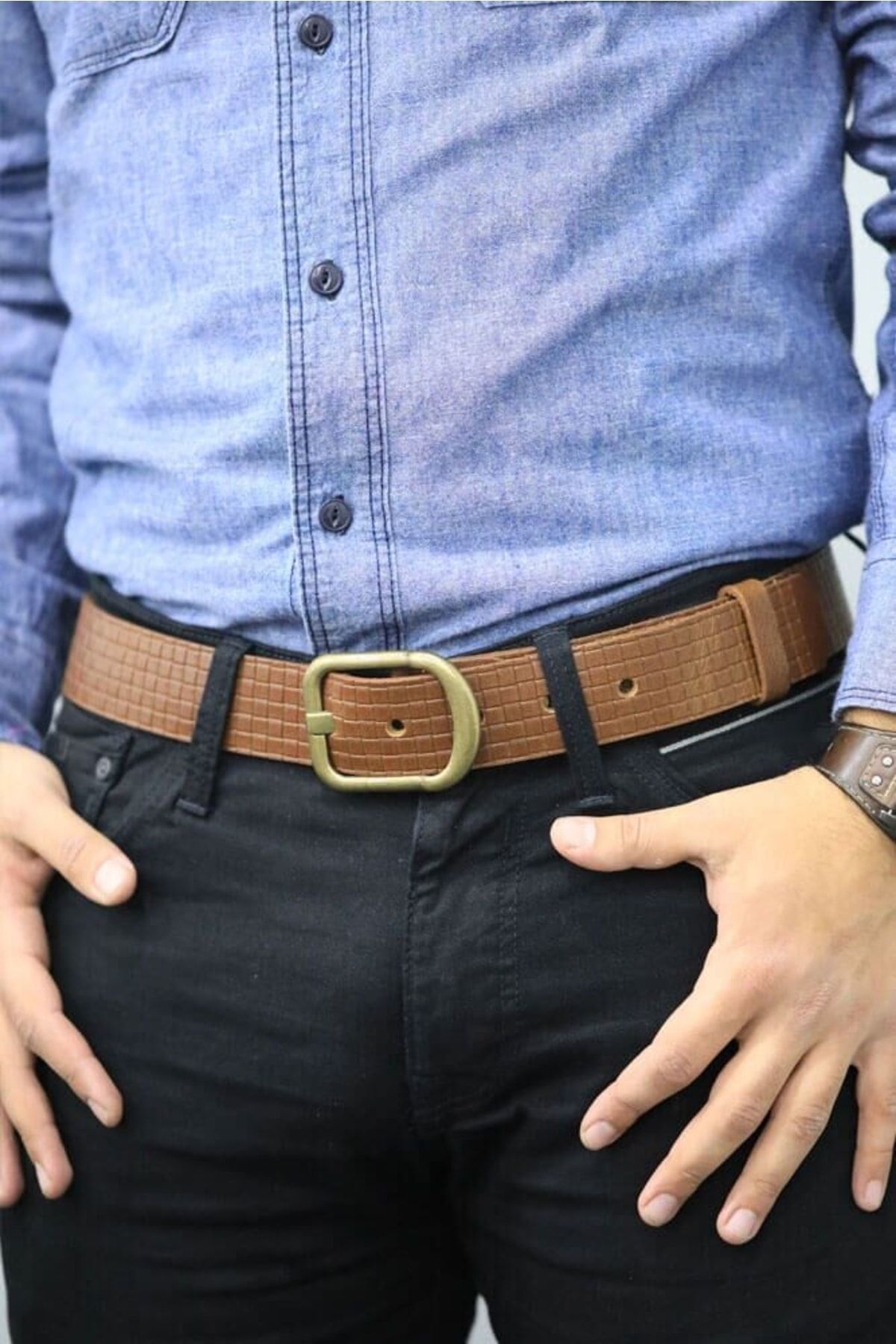 Genuine leather belt for clearance mens