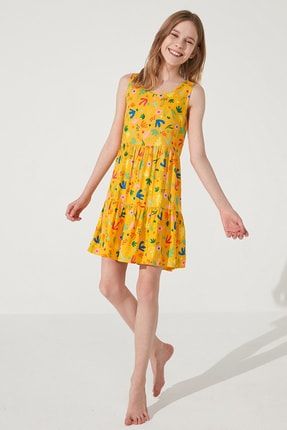 Teen Cute Printed Elbise PL2C53QF21IY-MIX