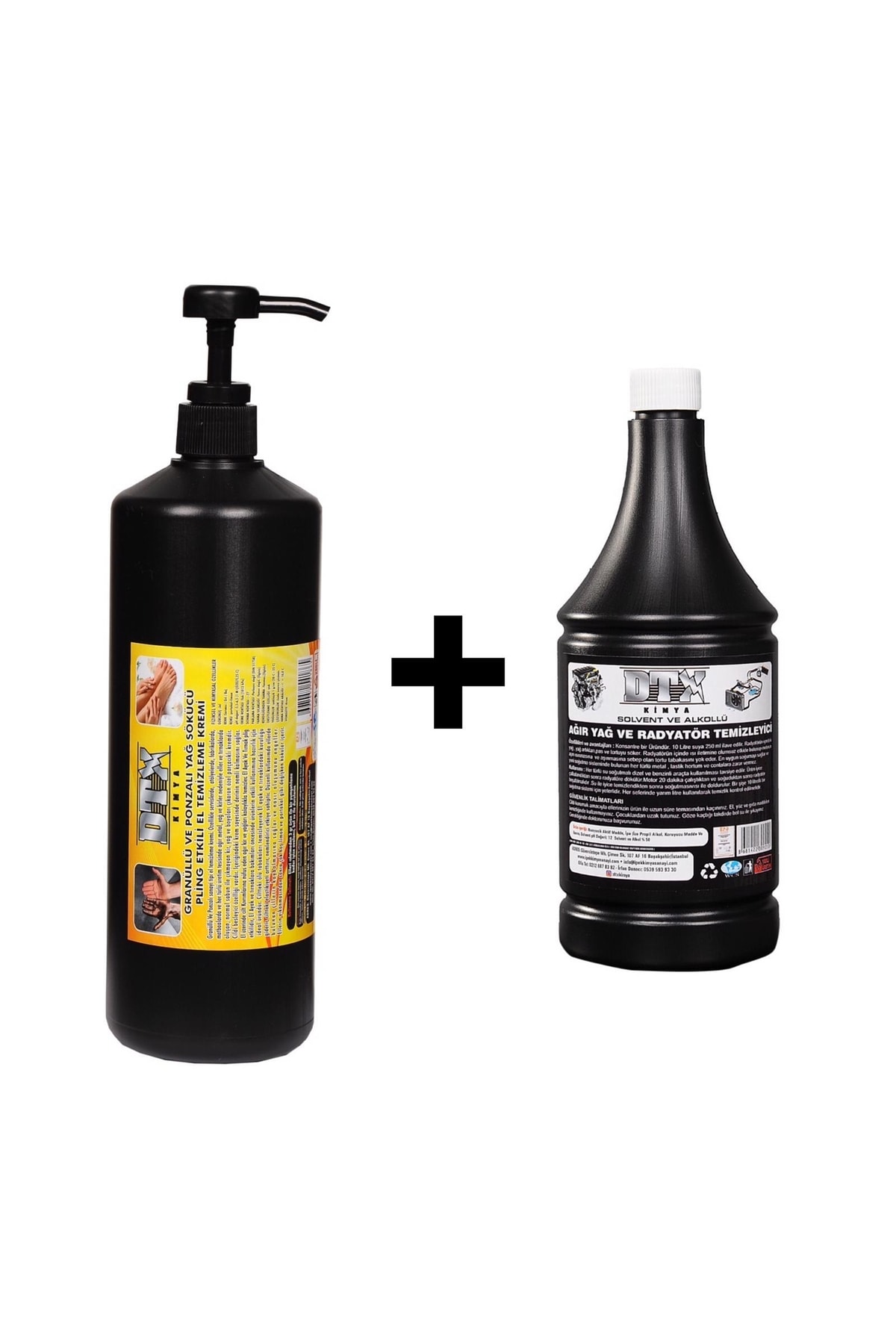 Ponza'lı (talaşlı) El Temizleme Kremi ( Sabunu) 1 Kg & Alkollü Intercooler Temizleme Sıvısı 500 Ml