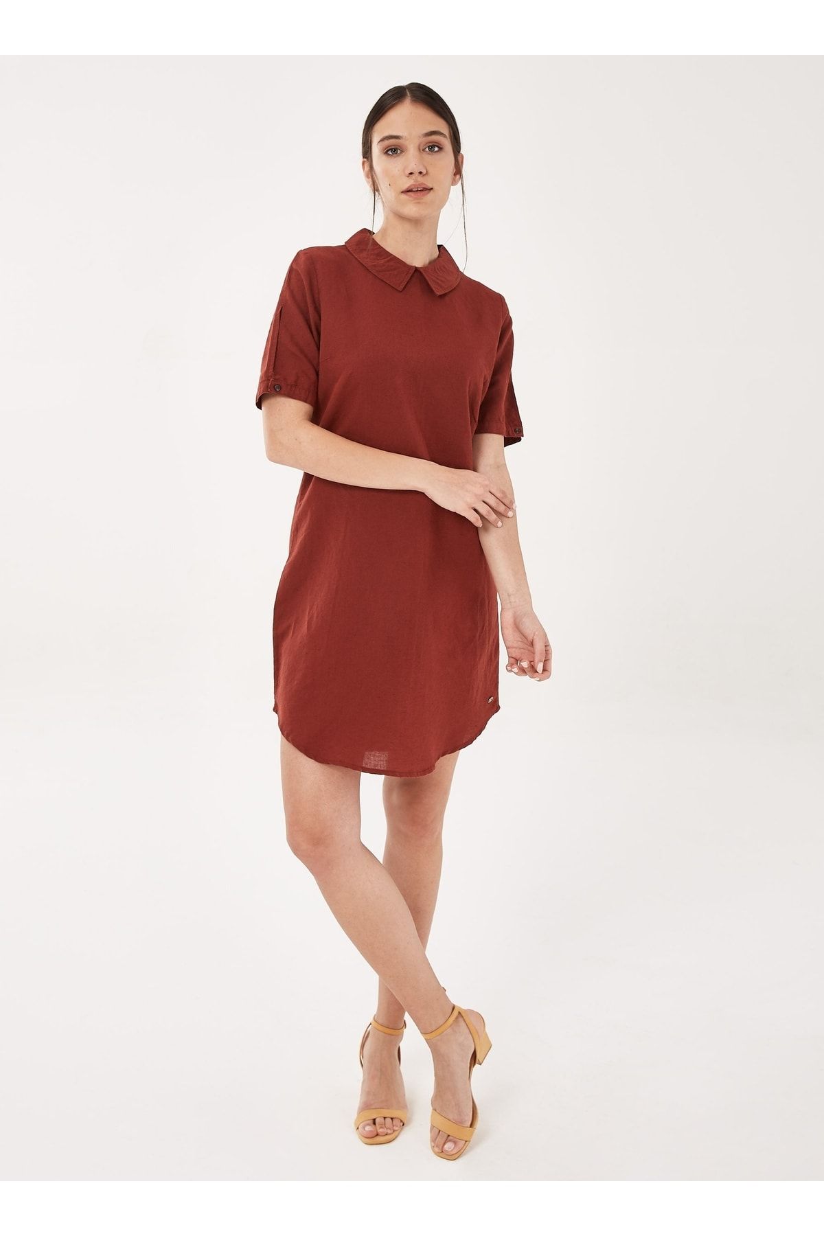 ORGANICATION Jumpsuit Braun Relaxed Fit