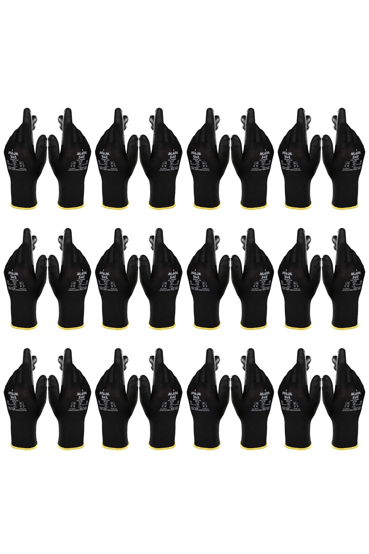 Mapa Ultrane 548 Iş Eldiveni Pu Kaplama 12 Çift