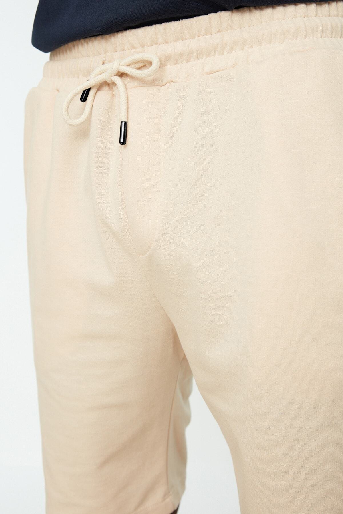 Trendyol Collection-Beige Basic Shorts and Bermuda - Regular Fit TMNSS20SR0068 7