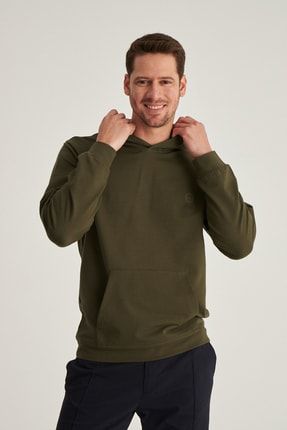 Relaxed Fit Haki Sweatshirt 8HCE2ORT01001
