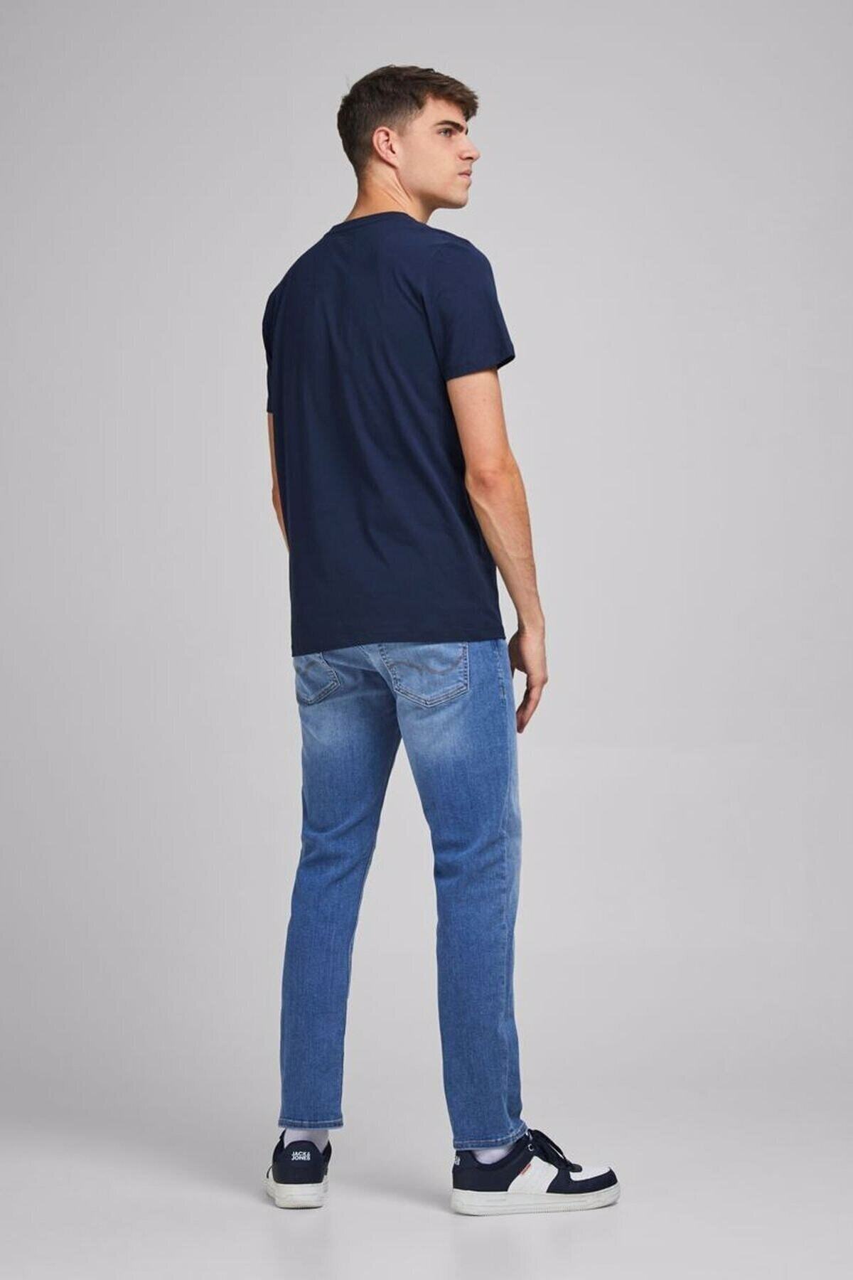 شلوار جین مردانه راسته فاق نرمال | جک اند جونز Jack & Jones 1214891515876 - تصویر 2