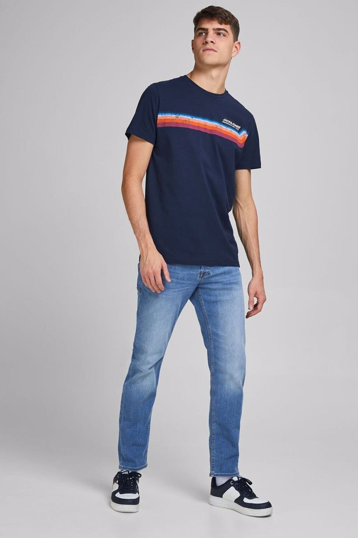 شلوار جین مردانه راسته فاق نرمال | جک اند جونز Jack & Jones 1214891515876 - تصویر 4