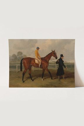 Vintage Atlı Manzara Poster, Galeri Duvarı, Sanatsal Baskı, Tablo AA9TEO