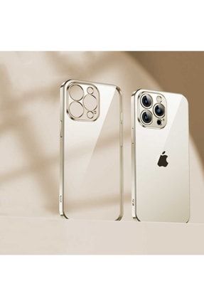 Apple Iphone 13 Pro Ile Uyumlu Matte Electroplated Tpu Kapak Renk Gold SKU: 347564