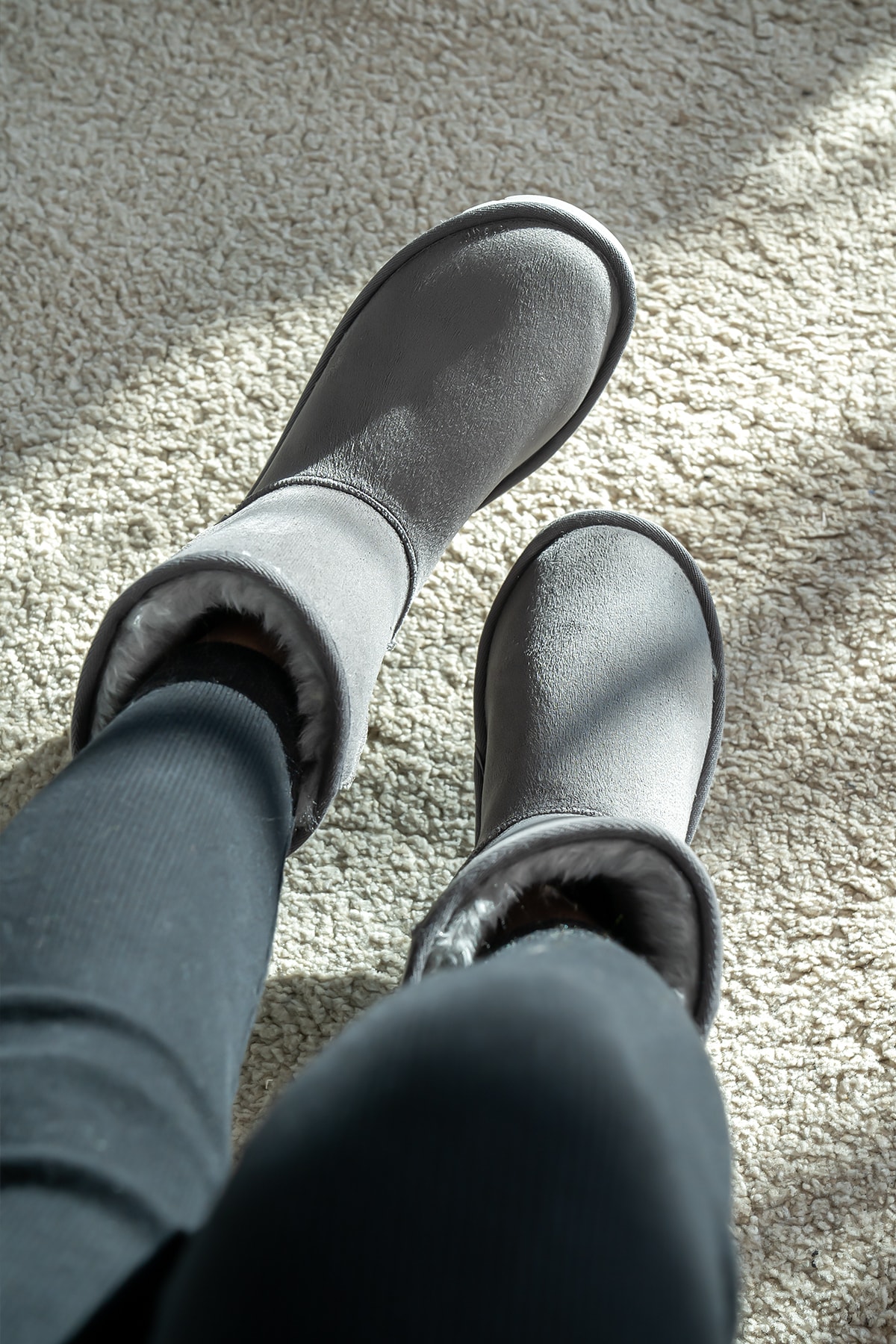 بوت مردانه خاکستری Shupe | 676ORTBY اورجینال - تصویر 4