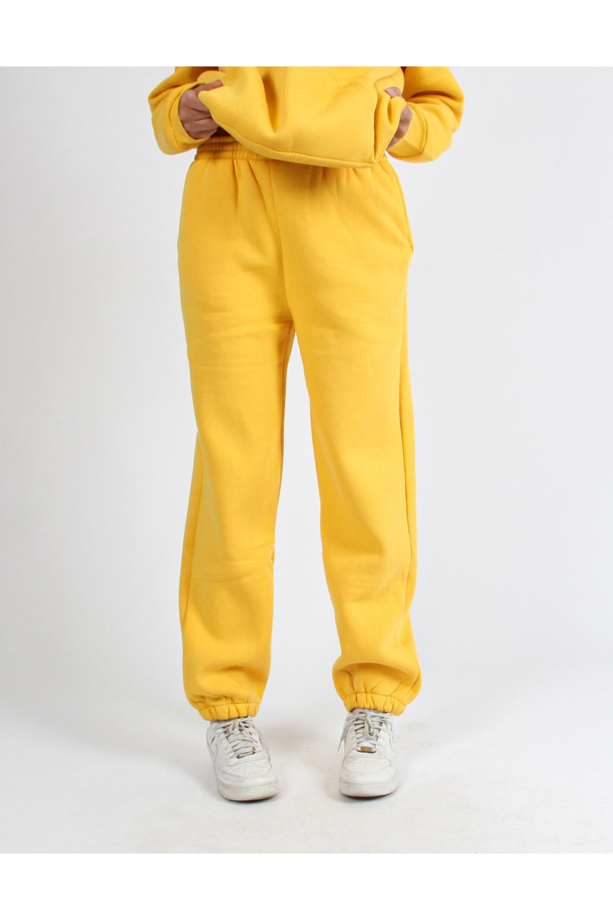 Bak Moda Basic Yellow Tracksuit Set Trendyol