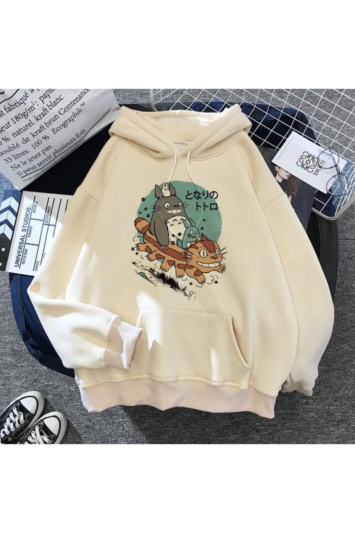 Totoro Hooded Ghibli Kawaii Hoodie77
