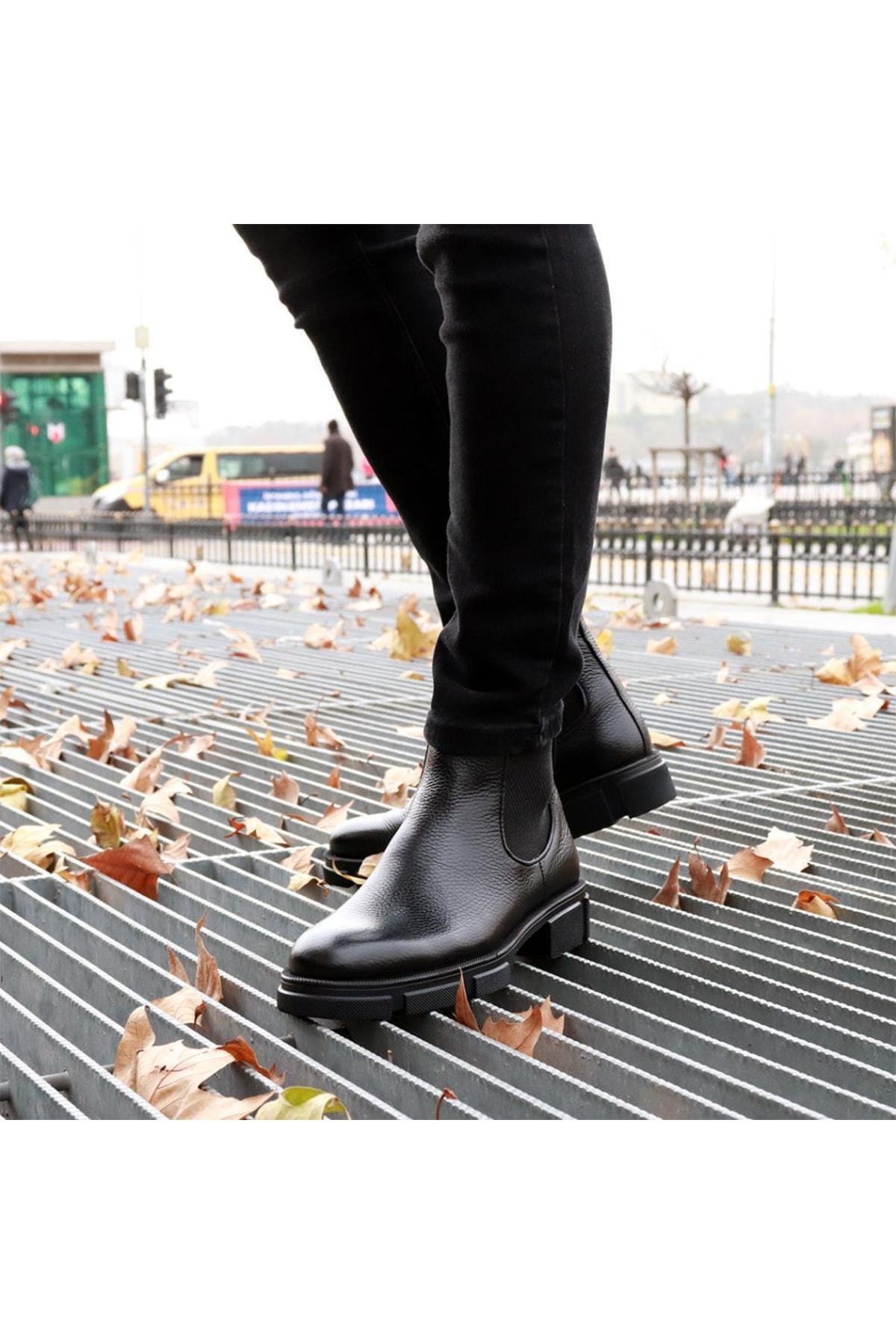 İBAY 207 Romeo Kaliteli Hakiki Deri Erkek Siyah Bot