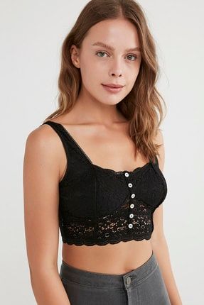 Lace Crop Atlet PHFQ0T9T21IY-S60