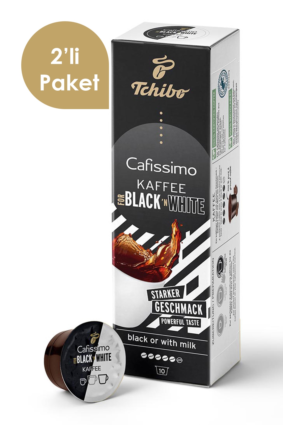 Tchibo Cafissimo Blackn White 2x10 Adet Kapsül Kahve