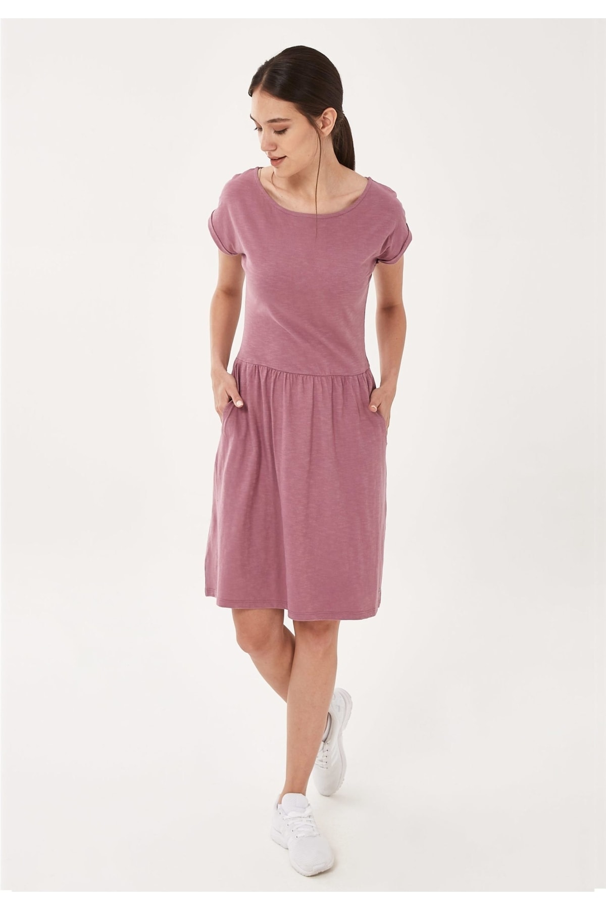 ORGANICATION Kleid Lila Basic Fast ausverkauft