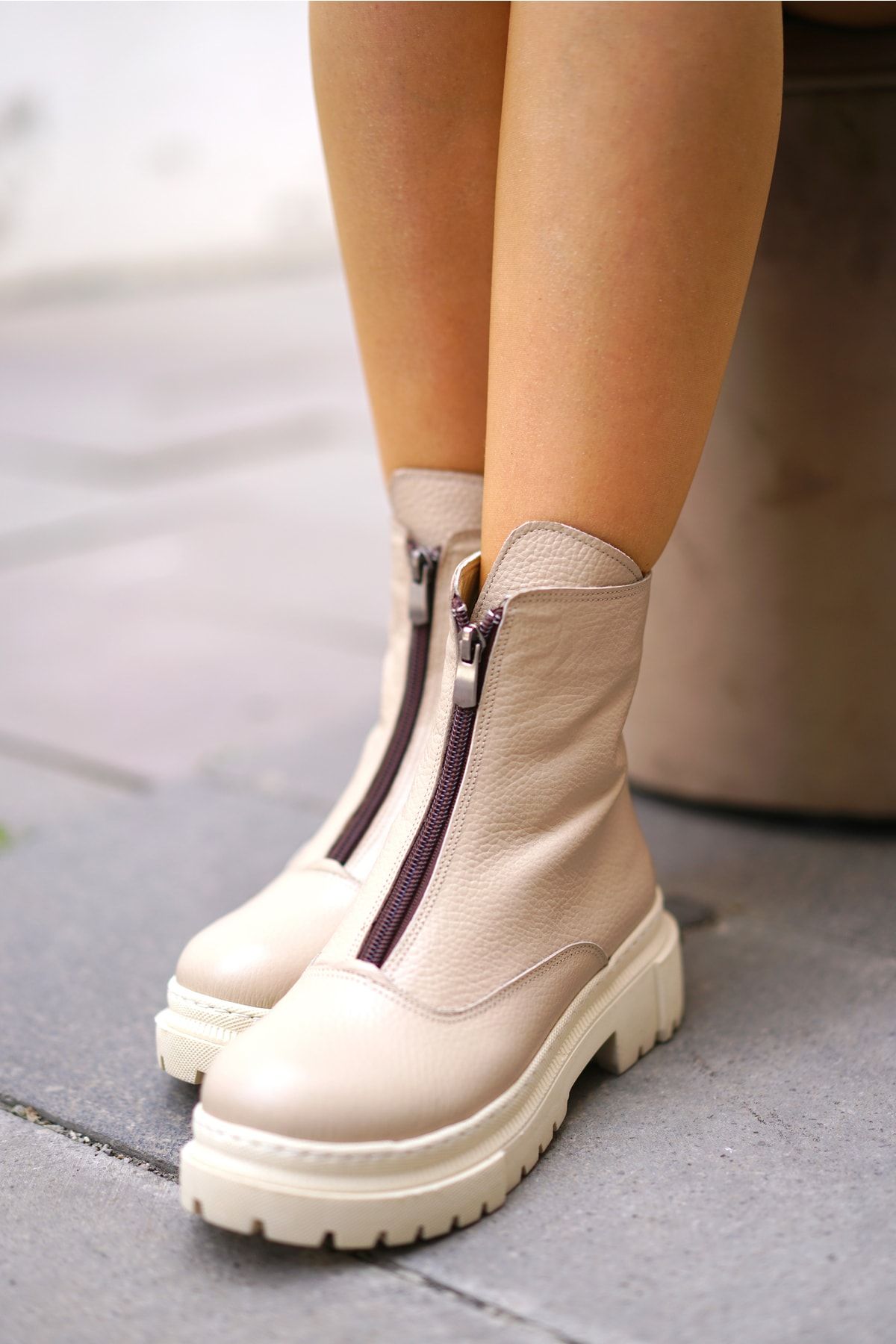 Booties with 2025 front zipper