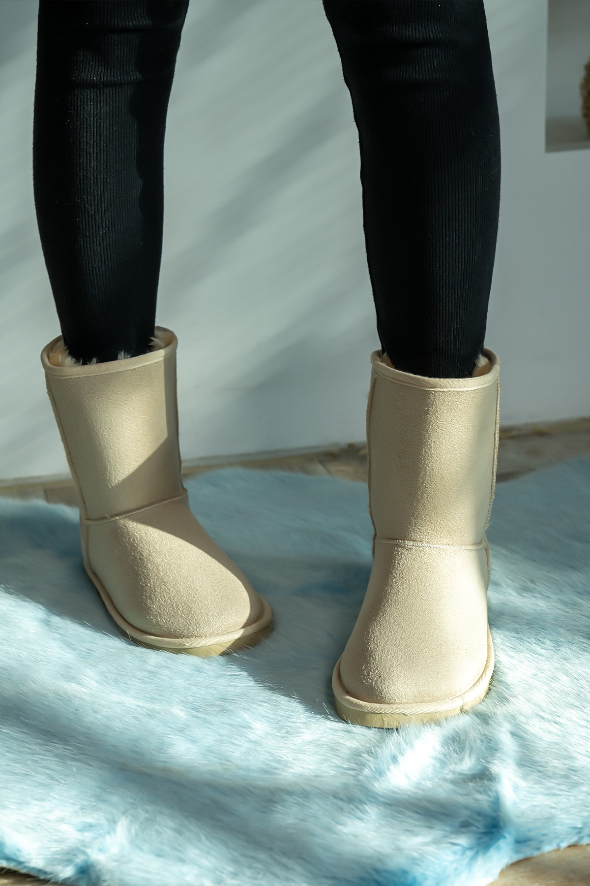 بوت مردانه بژ Shupe | 676ORTBY اورجینال - تصویر 2