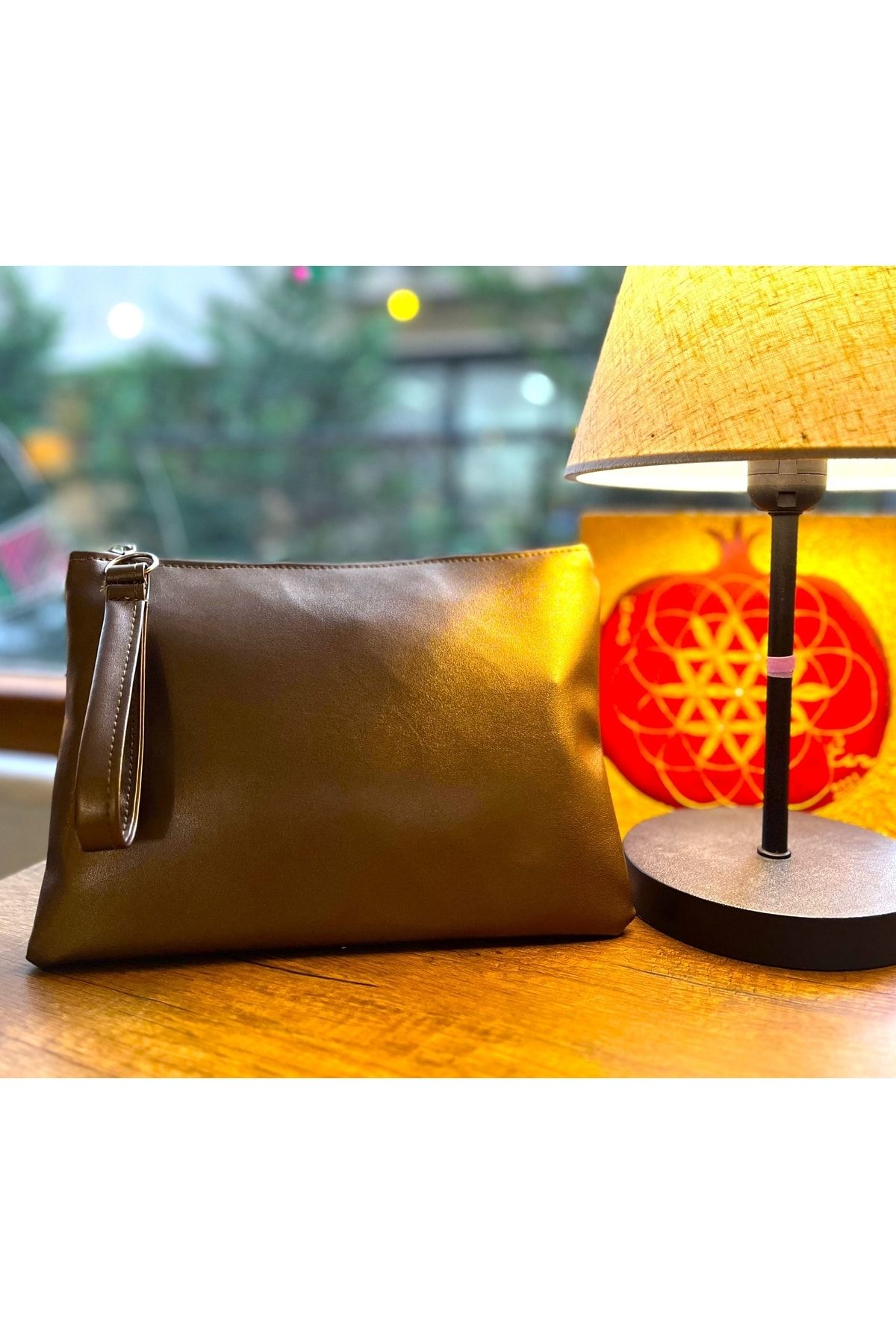 Женский кожаный клатч-портфель Simfa на молнии на подкладке NEW-CLUTCH6