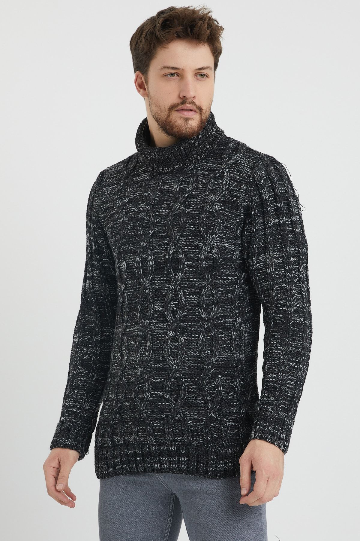 Thick sales black turtleneck