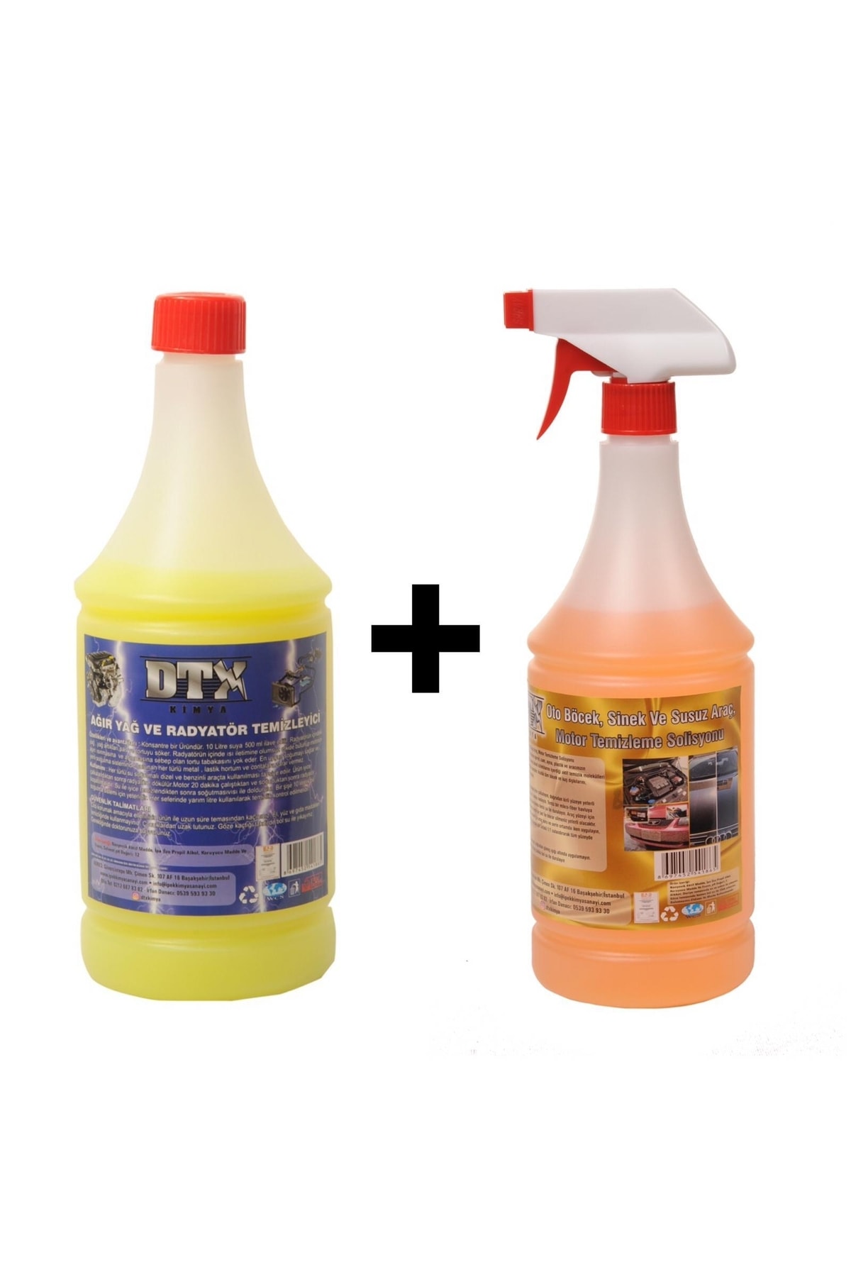 Ağır Yağ Sökücü 1 Litre & Oto Böcek, Sinek Temizleme Ilacı Konsantre (1/5) 1 Litre