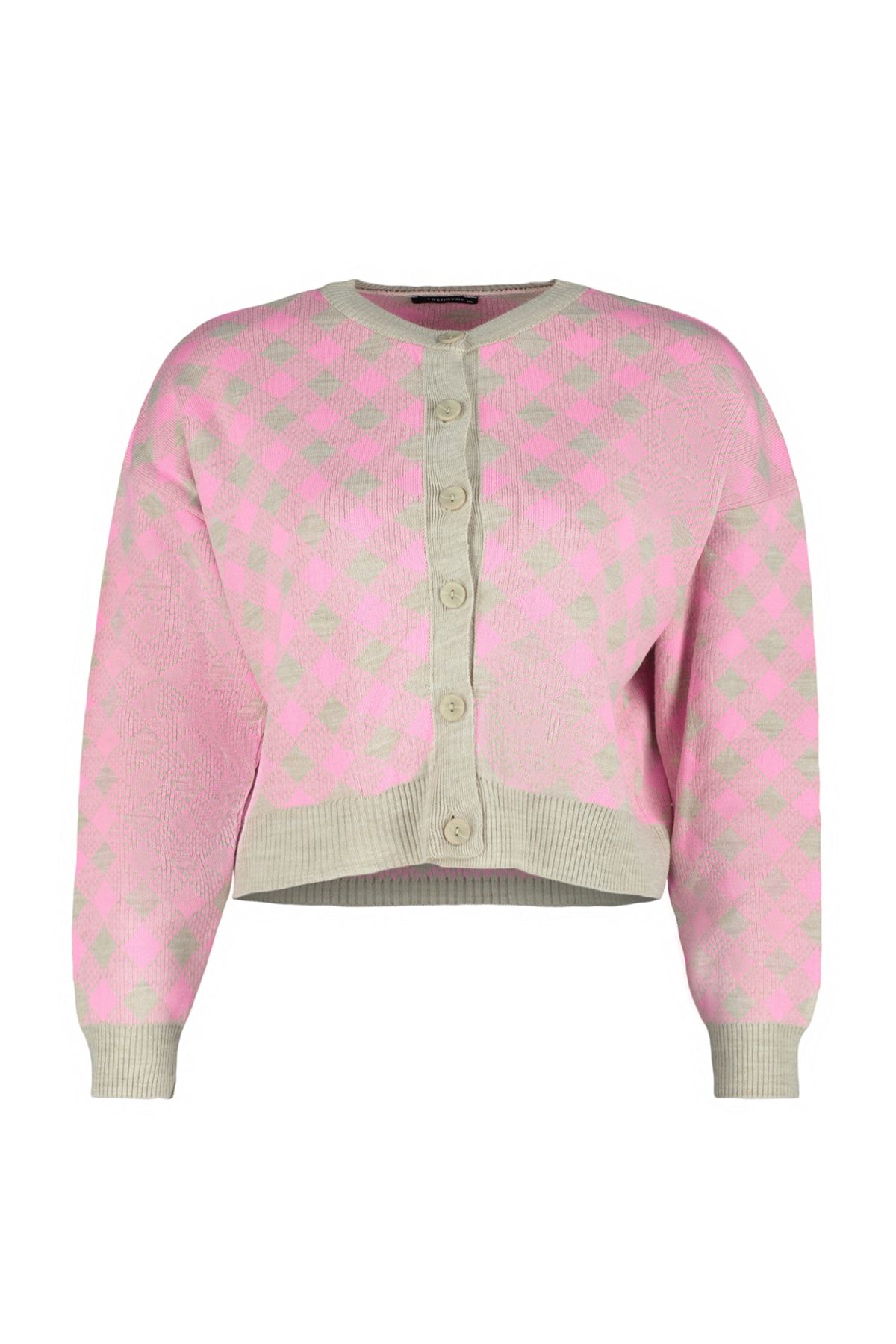 Trendyol Curve-Grauer 2-teiliger Strick-Cardigan 6