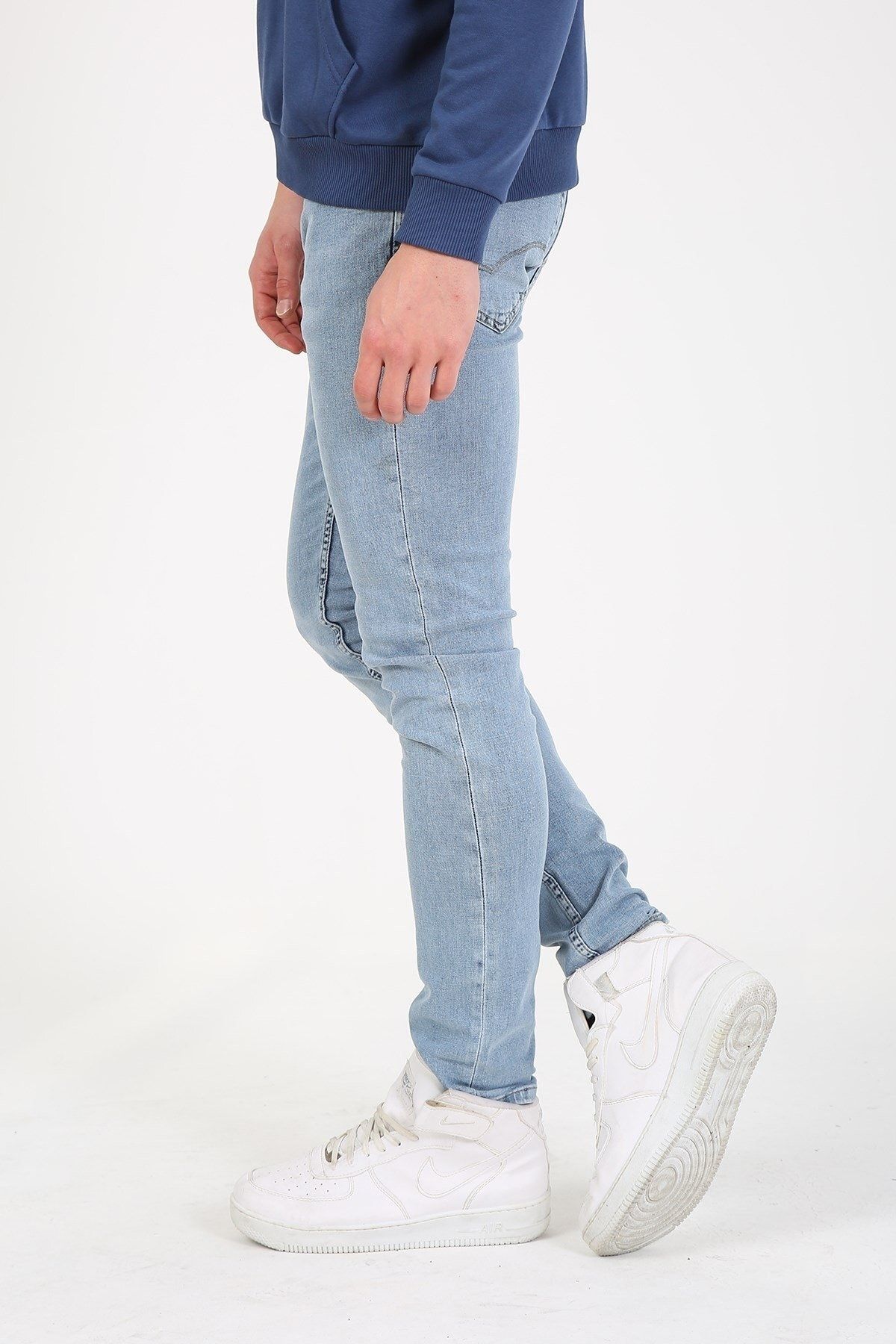 Twister Jeans-Gabon 625-10 Men's Slim Fit Skinny Leg Lycra Denim Trousers Light Blue 4