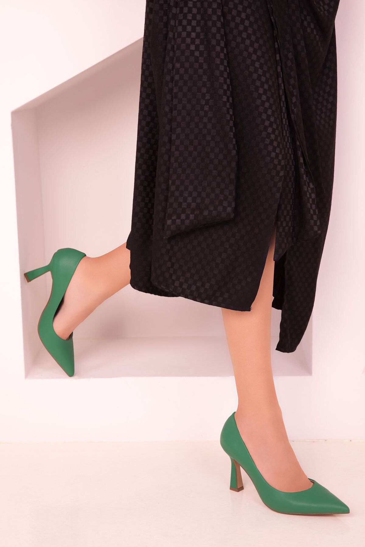 SOHO High Heels Green Stiletto Heels Trendyol