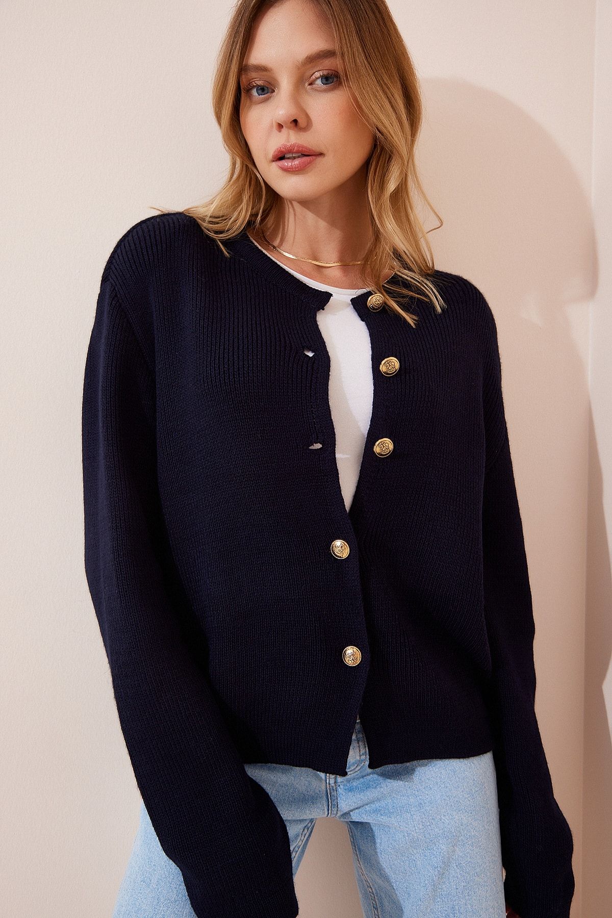 Dark navy online cardigan ladies